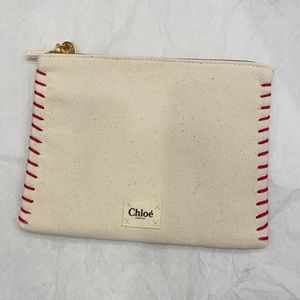 CHLOE BEIGE CLUTCH / TRAVEL BAG
